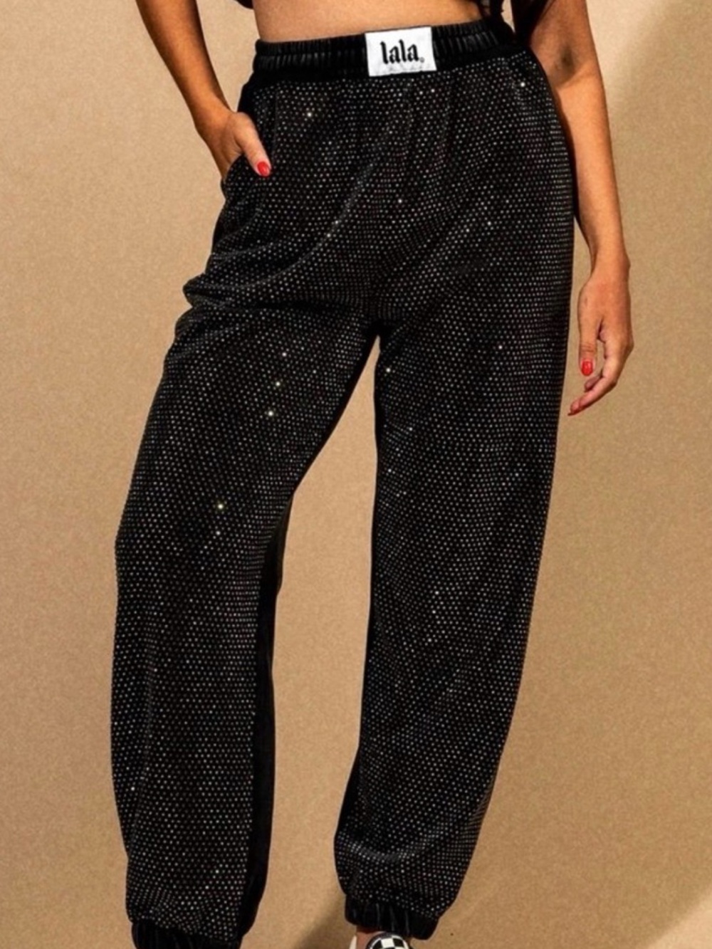 Dressed in LALA Queen of Grunge French Terry Joggers 2XL